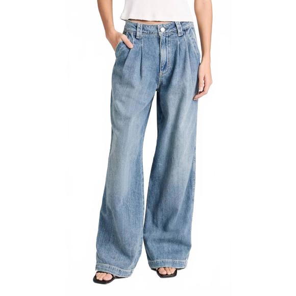 NEW AMO matilda wide leg trouser jeans in skipper - Picture 1 of 6